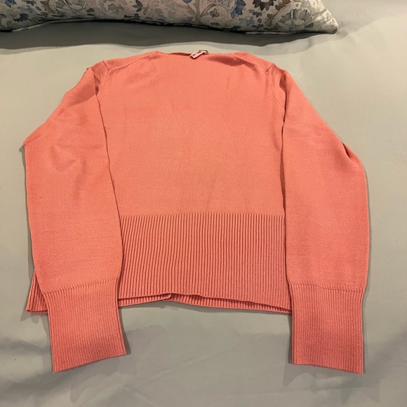 Ann Taylor Twinset - pink silk cardigan and matching shell, medium - Picture 4 of 6